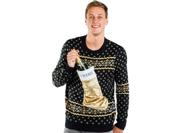 Champagne christmas jumper sale