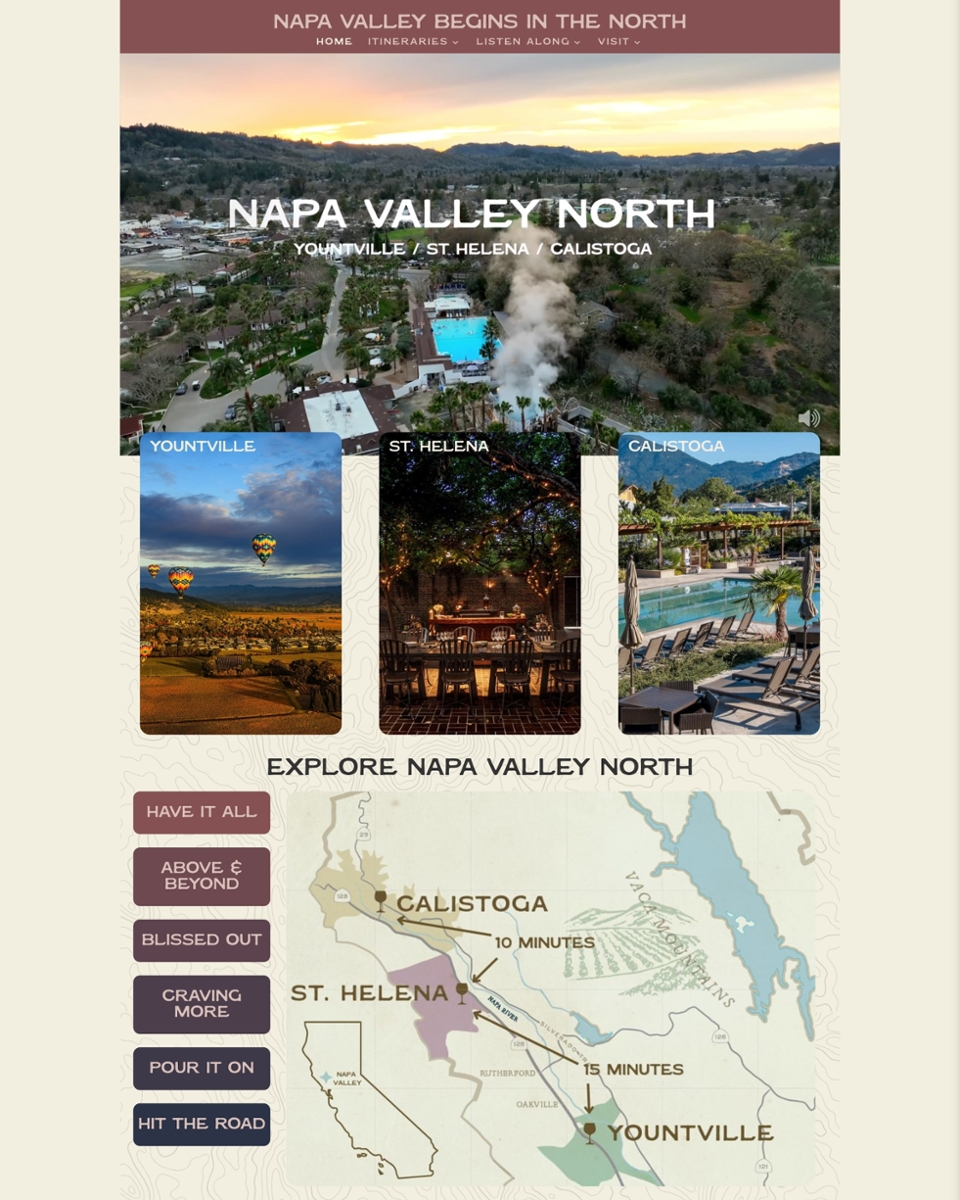 NapaValleyNorth.com Launches as the Ultimate Guide to Northern Napa Valley
