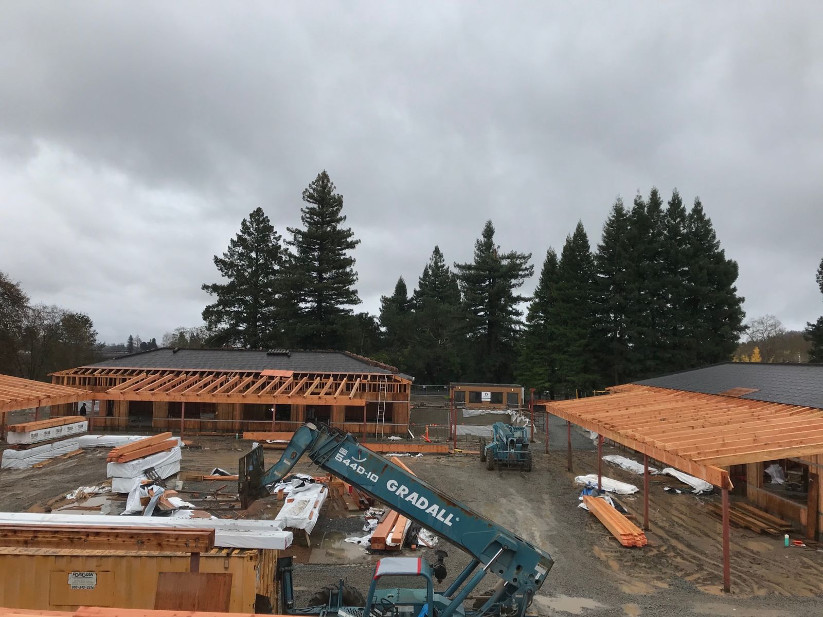 Construction of Bacchus Landing Cellars off Westside Road in Sonoma