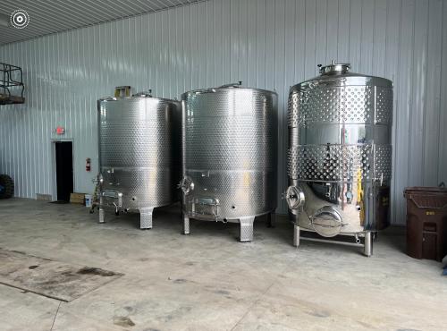 Three tanks (1) 1500 and (2) 2000 gallon jacketed
