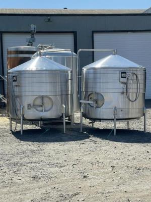 (2) Used 1200 Gallon JV Northwest  jacketed tanks