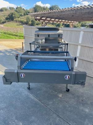 Le Cube Vibrating Destemmer and Roller Table
