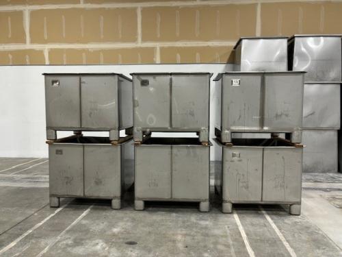 CustomMetalCraft 1-Ton Fermentation bins, 6 each