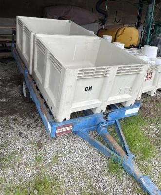 Two Tilt-N-Go Dual Macro Bin Dump Trailers