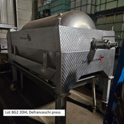 9 Membrane Presses: 20HL to 100HL