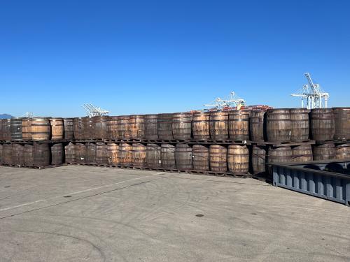 Used Whiskey and Bourbon Barrels