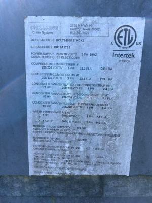 Glycol Chiller   10 tons