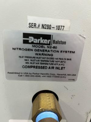 Nitrogen Generator Parker Model N2-80