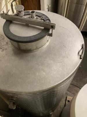785 Gallon Jacketed Conical Bottom SS Tank -