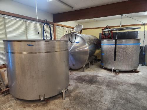 Assorted winery equipment -- remainder reduced