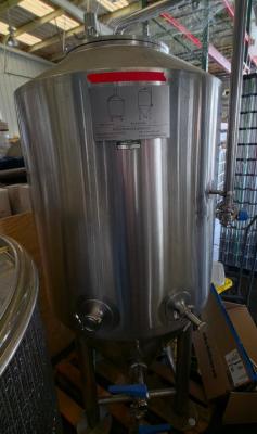 Two PBS 3.5 BBL Glycol-Jacketed Conical Fermenters